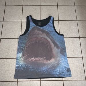 JAWS graphic tank top